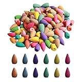 tintoke 450 Stück Reverse Wasserfall Kegel,RäUcherkegel,Rückfluss räucherkegel vanille,Natürliche Rauchkegel,RäUcherkegel RäUcherstäBchen,für Backflow, Rückfluss Räuchergefäß, Brunnen (gemischt)