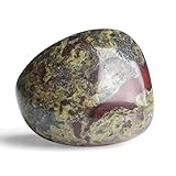 GUJOXILA 4-5cm Drachenblutstein Heilsteine Kristalle Polieren Groß Edelsteine Steine Rohstein Trommelsteine Kristall Sorgenstein Handschmeichler Stein Meditation Angst Stress Relief 1PC
