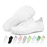 Orgonite Barfußschuhe Damen Herren Barfuss Schuhe, Atmungsaktiv Schnell Trocknend Wasserschuhe, rutschfeste Surfschuhe Badeschuhe Unisex Barfussschuhe für Beach Wandern