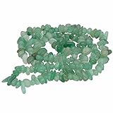 Lebensquelle Plus Splitterkette | Endlos ohne Verschluss | 80-90 cm lang | Edelstein Splitter Kette (Aventurin, grün)