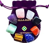 Bella Jade Heilsteine zur Verwendung als Chakra-Steine und Handschmeichler für Erdung, Ausgleich, Beruhigung, Meditation, Reiki