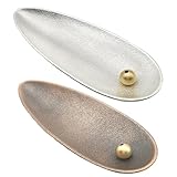 NUOBESTY 2 Stück Japanische Räucherstäbchenhalter aus Metall Blattförmig Kompakt und Tragbar Dekorativer Räucherstäbchenbrenner für Zuhause und Büro