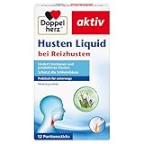 Doppelherz Husten Liquid – Medizinprodukt zur Linderung von trockenem und produktivem Husten und zum Schutz der Schleimhäute – 12 Portionssticks