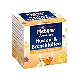 Meßmer Husten- und Bronchialtee | hustenlösend & lindernd | 9 Teebeutel | Glutenfrei | Laktosefrei | Vegan