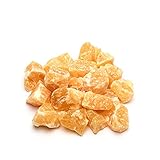 PURAJA Orangencalcit Edelsteine Set | Naturbelassene Premium Rohsteine | Vielseitige Verwendung als Wassersteine, Heilsteine, Chakrasteine | Sortenreine Kristalle