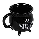 something different Witches Brew, Steinzeug, Kesselbecher, Schwarz, Einheitsgröße (1er Pack)