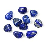 Nvzi Brasilianische polierte natürliche Lapis Lazuli Kristalle, Kristalle und Heilsteine Quarz Großhandel für Wicca, Reiki, Heilenergie, Chakra-Steine, Hexerei-Zubehör (10 Stück)