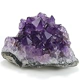 Nvzi Amethyst Druse, Amethyst Stein, Amethyst Kristalle, Bergkristall Rohstein, Roher Amethyst, Natürliche Amethyst-Geodenhöhlen Kristalle Heilsteine, Kristalle Heilsteine(50G)