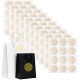 Tenare 120 Stück Blume des Lebens Aufkleber Transparent Lebensblume Etiketten Yoga Energie Sticker mit Glänzender Metallfolie Spirituell Symbole Selbstklebende für Deko Geschenk(Gold,5 cm)