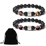 Herrenarmbänder Tigerauge Stein Armband, handgefertigter Naturstein, NatursteinArmband, Unisex