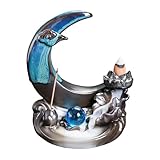 Backflow Weihrauchburner - Wasserfall-Räucherbrenner, Keramik-Wasserfall-Insinn-, Handgemachte Szene Keramikrückfluss Dekoration für