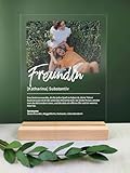 Freundin Geschenk personalisiert - Acryl Foto Geschenk: Definition wie im Duden - Weihnachten, Definitionsprodukte