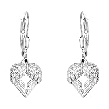 SOFIA MILANI - Damen Ohrringe 925 Silber - Engel Flügel Herz Ohrhänger - E2238