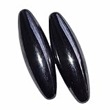 1 Paar Magnete in Oliven Form aus magnetisiertem Hämatit (Blutstein) auch singende Steine genannt Größe L: ca. 60 mm (4534)