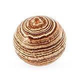 NKlaus Aragonit Kugel 50mm – Energiestein für Meditation, Reiki & Chakra-Heilung, handgefertigt & poliert, ideal als Heilstein & Dekoration