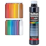decotric Decolor Bunte Abtönfarbe Schwarz - 750 ml I Dispersionsfarbe für dekorative Anstriche und wasserbasierten Materialien I Hohe Farbkraft & Ergiebigkeit