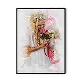 STEIGEL® Ihr Foto als Aquarellmalerei, personalisiert und einzigartig | Kunstdruck als Poster, Leinwand oder gerahmtes Bild für Familie, Partner und Freunde – Perfekt als persönliches Geschenk