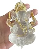 OTKARXUS Elefantengott Ganesha, indischer Lord Ganesha-Statue, Elefanten-Got-Figur, Glück und Reichtum, hinduistische Buddha-Skulptur, Ornament, Geschenke für Heimdekoration, Transparent, Klein