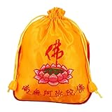 10st Buddha-tasche Aufbewahrungsbeutel Tasche Mit Kordelzug Buddhistische Packtaschen Beutel Mit Kordelzug Geschenktasche Süßigkeitentasche Kleidersack Stoff Buddha-wort Tragbar