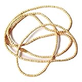 Vrindavanstore.in Tulsi Mala für Hals Heiliges Basilikum Holz Tulsi Mala 2 rund Tulsi Mala Kanthi für Männer und Frauen Holz Tulsi Mala