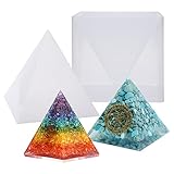 LANSEYQO Super Pyramide Form für Harz Handwerk Schmuck Silikon Form + Kunststoff Rahmen