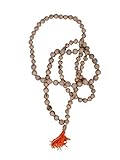 Vrindavan Bazaar 100 % Original Tulsi Jaap Mala - 108 Perlen / 108 Perlen Rosenkranz Basilikum Tulsi für Jap/Iskon 108 Perlen Rosenkranz Basilikum Tulsi zum Singen.