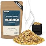 Hevela - Weihrauch zum Räuchern - [100% naturrein] - 50g inkl. 3 Räucherkohle - Premiumqualität original aus Äthiopien - Räucherharz zur Entspannung - aromatischer Duft