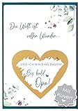 Joli Coon Rubbelkarte Du wirst Opa mit Kuvert - Schwangerschaft verkünden Opa mit Rubbelkarten