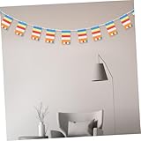 ULTECHNOVO Buddhistische Gebetsfahne Fünf Farben Polyester Banner für Tempel Dekoration Geeignet für Buddhistische Zeremonien Langlebig Traditionell Spirituell