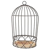 DECHOUS Vintage Deko Vogelkäfig Aus Metall – Großer Kerzenhalter Und Windlichthalter Für Stilvolle Tischdeko - Wohnzimmer - Hochzeit Und Garten Im Landhausstil Und Shabby Chic