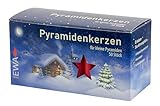 Sigro Sigro 50 Stück Pyramidenkerzen, 14 x 74 mm, Wachs, Rot, Einheitsgröße