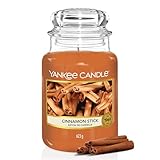 Yankee Candle Duftkerze im Glas (groß) | Cinnamon Stick | Kerze mit langer Brenndauer bis zu 150 Stunden | Perfekte Geschenke für Frauen