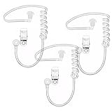 AOUZOVLI 3 Stück Ohrhörer Schallschlauch für Funkgeräte,Universaler Security Headset,Ohrhörer Schallschlauch für Funkgeräte, Schallschlauch Ideal für Gegensprechanlagen, EIN-Ohr-Kopfhörer