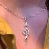 TseenYi Gothic Kristall Schlange Anhänger Halskette Silber Cz Schlange Strass Halskette Glanz Cz Schlange Choker Halskette Schlange Schlange Halskette Kette Schmuck Für Frauen Und Mädchen Geschenke