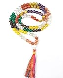 Jet International Beste Qualität Navgraha 9 Planeten Japa Mala Kostenlose Broschüre Kristalltherapie 7-8 mm 108 + 1 Gebet A ++ Perlen Meditation