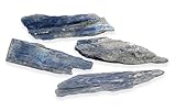 Natürlicher Mineralstein für Heilsteine, Meditation, Kristalle (Cyanit, 4 Stück)