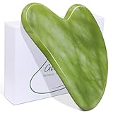 BAIMEI Gua Sha Stein，Gua Sha Natürlicher Jade für Gesichtsmassage,Guasha kann als weihnachtsgeschenke für frauen