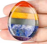 XIANNVXI Kristalle Handschmeichler Stein Chakra Sorgenstein Tropfenform Edelsteine Heilsteine Massagestein Palm Stein Angst Energiestein