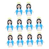 Zerodeko 10stücke Kleine Jungfrau Figuren Religiöse Marienstatuen Winzige Mini-marienstatuen Religiöse Dekoration Für Ostern Und Taufe