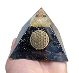 Harmoniekraft Orgonit Pyramide XL groß grüner Aventurin, Lapis Lazuli, Amethyst, Selenithe, roter Jasper, schwarzer Turmalin, 90-95mm Agate 390-415gm Natürliche Edelsteine