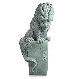 1st Heaven Feng Shui Drachenfigur – Chinesische Stein-Skulptur, Asiatische Deko für Aquarium, Betta-Fischaquarium, Heim- und Büro-Tischdeko für Glück und Erfolg (Groß, Stil B)