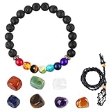 7 Pcs Kristalle Edelsteine Heilsteine Chakra Steine Heilsteine Set Edelsteine Set Heilsteine Kristalle Steine Crystals Edelstein Set Heilkristalle Chakra Set Chakra Steine Set Echt Mit Chakra Armband