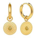 ARTIQO Halskette Damen Gold | Zeitlose Coin Kette aus Edelstahl mit Plättchen Anhänger | Wasserfest, Hautfreundlich & Größenverstellbar - Modell Mancora