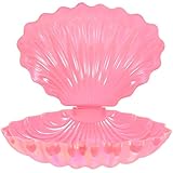 jojofuny 16x8cm MuschelföRmige Schmuckschale Aus Keramik, Muschel Deko Schale FüR Ringe, Süßigkeiten Schachtel Schmuckbox Kosmetik Organizer Schmuck Aufbewahrungsschale
