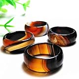 YZDKJ Eine Vielzahl von Sardonyx-Ringen for Selektionspaare Himmelsaugen-Achsringe (Size : 21mm)