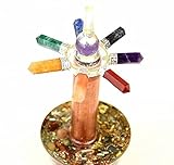 Orgonit 7 Chakra Cloudbuster Indoor I 100% echtes Orgonit Amulett I Schutz unterwegs gegen EMF, 5G, Haarp, Funkstrahlung I echte Orgonenergie für mehr Harmonie I Gesundheit