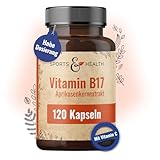 Aprikosenkerne 120 Kapseln - Aprikosenkern-Extrakt Mit Vitamin C Aus Der Acerolakirsche - Vitamin B17 - Gemahlene - Amygdalin Aus Aprikosenkernen