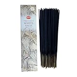 Hem White Sage Räucherstäbchen - 1 Packung mit 100 g (80-90 Stäbchen) - Aromatherapie - Meditation - Yoga - Umweltfreundliche Verpackung