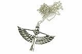 Miniblings Ägypten ISIS Flügel Göttin Halskette - Handmade Modeschmuck I Kette mit Anhänger Länge: 80cm - Ägyptisch Widergeburt