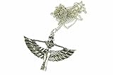 Miniblings Ägypten ISIS Flügel Göttin Halskette - Handmade Modeschmuck I Kette mit Anhänger Länge: 80cm - Ägyptisch Widergeburt